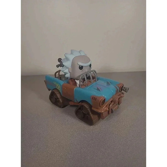 Funko Pop Rides Mad Max Rick #37 Rick and Morty Vinyl Figure No Box Missing Gun - Picture 1 of 6